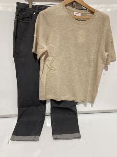 QTY OF THE WHITE COMPANY ITEMS TO INCLUDE CASHMERE KNITTED T SHIRT CAMEL EXTRA LARGE TOTAL RRP £276