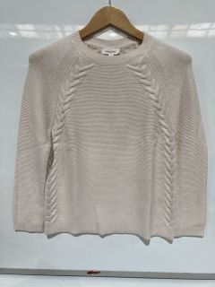 QTY OF THE WHITE COMPANY ITEMS TO INCLUDE ORGANIC COTTON WOOL STITCH JUMPER PALE PINK SIZE 18 TOTAL RRP £683