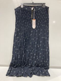 THE WHITE COMPANY HARVEST FLORAL PRINT SKIRT - NAVY - 18 - RRP £129