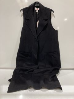 THE WHITE COMPANY DOUBLE FACED GILET - BLACK - L -RRP £249