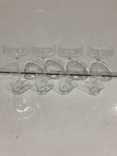 QTY OF THE WHITE COMPANY ITEMS TO INCLUDE CUT GLASS CHAMPAGNE COUPES SET OF 2 TOTAL RRP £105