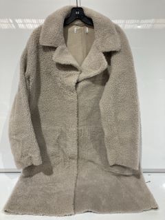 THE WHITE COMPANY SHEEPSKIN LEATHER COAT SIZE L TOTAL RRP £190