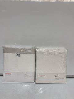 A QTY OF THE WHITE COMPANY ITEMS TO INCLUDE OXFORD PILLOWCASE PAIR WHITE/PALE BLUE STANDARD TOTAL RRP £180