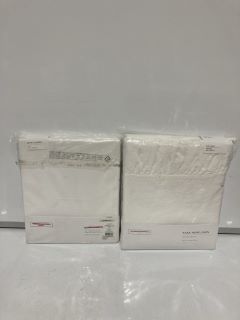 A QTY OF THE WHITE COMPANY ITEMS TO INCLUDE OAKHAM CHECK CLASSIC PILLOWCASE SUPERKING WHITE/GREY TOTAL RRP £270