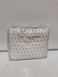 1 X THE WHITE COMPANY ISLA QUILT WHITE/BLUE DOUBLE TOTAL RRP £220