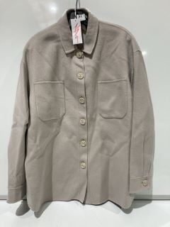 THE WHITE COMPANY DOUBLE FACED SHACKET - NATURAL - 18 - RRP £149