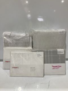 A QTY OF THE WHITE COMPANY ITEMS TO INCLUDE SOAMES FITTED SHEET CHALK QUEEN TOTAL RRP £258