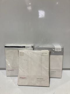 A QTY OF THE WHITE COMPANY ITEMS TO INCLUDE CAMBERLEY FLAT SHEET PAIR WHITE/SILVER SUPERKING TOTAL RRP £330