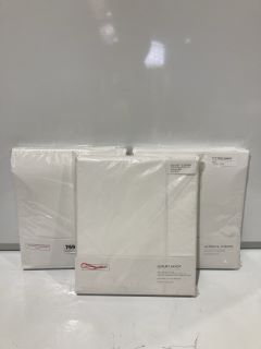 A QTY OF THE WHITE COMPANY ITEMS TO INCLUDE ULTIMATE SYMON FITTED SHEET WHITE KING TOTAL RRP £267