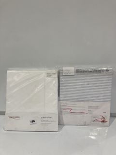 A QTY OF THE WHITE COMPANY ITEMS TO INCLUDE LUXURY SAVOY DUVET COVER WHITE FULL QUEEN TOTAL RRP £366