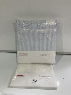 A QTY OF THE WHITE COMPANY ITEMS TO INCLUDE SINGLE ROW CORD CLASSIC PILLOWCASE PAIR WHITE KING TOTAL RRP £241