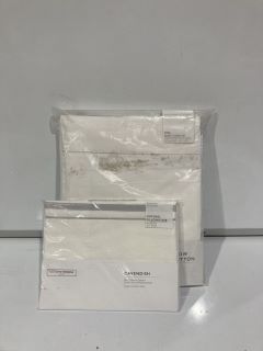 A QTY OF THE WHITE COMPANY ITEMS TO INCLUDE SINGLE ROW CORD COTTON CLASSIC PILLOWCASE PAIR WHITE TOTAL RRP £194