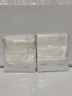 A QTY OF THE WHITE COMPANY ITEMS TO INCLUDE KING HAM DUVET COVER WHITE TOTAL RRP £400