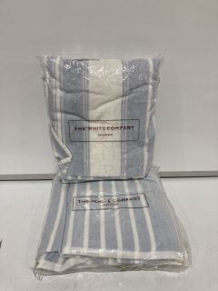 A QTY OF THE WHITE COMPANY ITEMS TO INCLUDE MORELLA TOWEL ONE SIZE WHITE/NATURAL TOTAL RRP £110