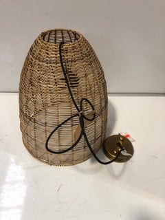 NKUKU NOTO RATTAN PENDANT - WICKER - ONE SIZE - RRP £175