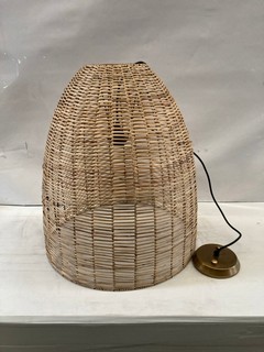 NKUKU NOKO WICKER PENDANT - DOME WICKER - LARGE - RRP £275