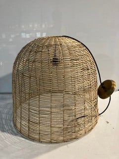 NKUKU NOKO WICKER PENDANT - DOME WICKER - LARGE - RRP £275