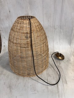 NKUKU NOKO WICKER PENDANT - NATURAL LARGE - RRP £225