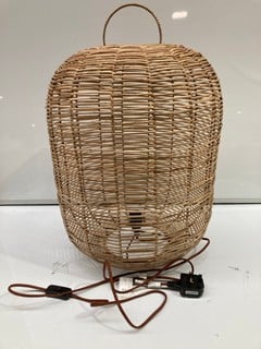 NKUKU NOKO WICKER LAMP - NATURAL - LARGE - RRP £160