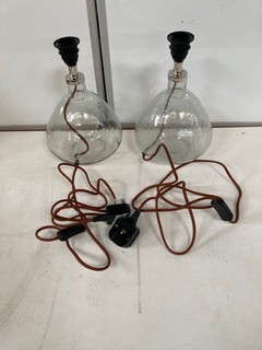 2 X NKUKU BABA CLEAR SMALL WIDE LAMP - £160