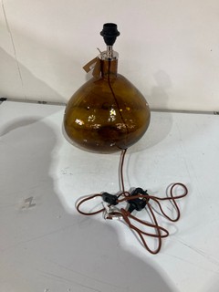 NKUKU BABA AMBER WIDE LARGE LAMP - £160