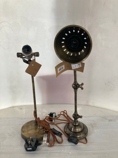 NKUKU ITEMS TO INCLUDE NKUKU RARNI TABLE LAMP ANTIQUE BRASS - £225