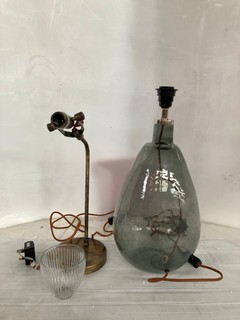 NKUKU ITEMS TO INCLUDE NKUKU RARNI TABLE LAMP ANTIQUE BRASS - £225