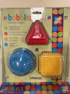 1 X BOX OF BOBBLERS SENSORY SHAPES