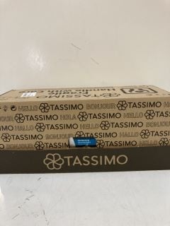 1 X BOX  OF TASSIMO ITEMS INCLUDING TASS GMERE CAFE LONG