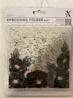 1 X BOX  OF EMBOSSING FOLDER 6X6