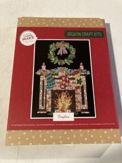 1 X BOX  OF CHRISTMAS SEQUIN CRAFT KITS