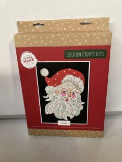 1 X BOX  OF CHRISTMAS SEQUIN CRAFT KITS