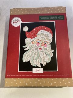 1 X BOX  OF CHRISTMAS SEQUIN CRAFT KITS