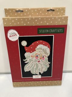 1 X BOX  OF CHRISTMAS SEQUIN CRAFT KITS