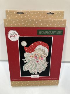 1 X BOX  OF CHRISTMAS SEQUIN CRAFT KITS