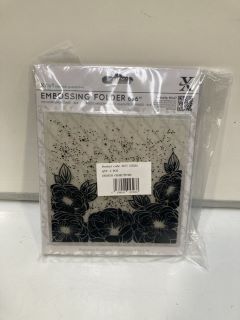 1 X BOX  OF X CUT EMBOSSING FOLDER 6X6"