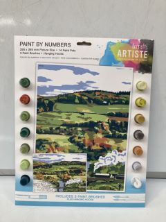 1 X BOX  OF DOCRAFTS ARTISTE CONNOISSEURS OF COLOUR PAINT BY NUMBERS SET 295X395MM