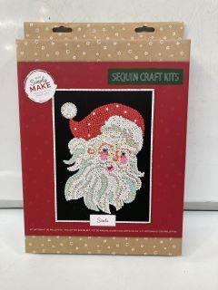 1 X BOX  OF DOCRAFTS CHRISTMAS SEQUIN CRAFT KITS