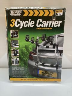 2 X MAYPOLE 3 CYCLE CARRIER RRP £100