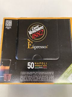 1 X BOX  OF CAFFE VERGNANO 1882 ESPRESSO