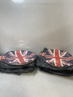 1 X BOX OF UNION JACK PARTY ITEMS INCLUDING PAPER CUPS