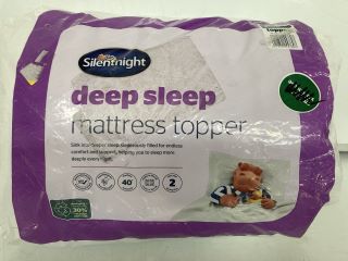 QTY OF ASSORTED ITEMS  SILENTNIGHT DEEP SLEEP MATTRESS TOPPERS