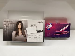 2 X HAIR ITEMS INCLUDING VO5 ON THE GO MINI STYLER