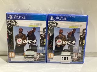 QTY OF OF PS4 GAMES INC UFC 4 (18+ ID MAY BE REQUIRED)