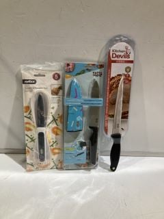 BOX OF ASSORTED ITEMS TO INC ZYLISS 3 IN 1 SQUASH & PUMPKIN TOOL (18+ ID MAY BE REQUIRED)