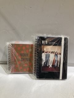 BOX OF ASSORTED ITEMS TO INCLUDE BTS WEEKLY PLANNER