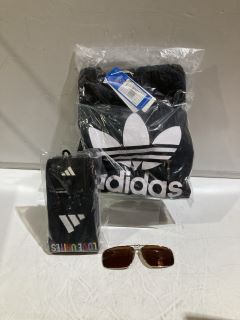 QTY OF ASSORTED ITEMS TO INC ADDIDAS JUMPER COLOUR BLACK