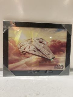 QTY OF ASSORTED ITEMS TO INC STAR WARS PICTURE AND FRAME