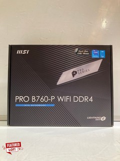 PRO SERIES PRO B760-P WIFI DDR4 LIGHTING GEN 4 RRP: £140