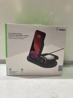 BELKIN 3-IN-1 WIRELESS CHARGER FOR IPHONE,APPLE WATCH AND AIRPODS